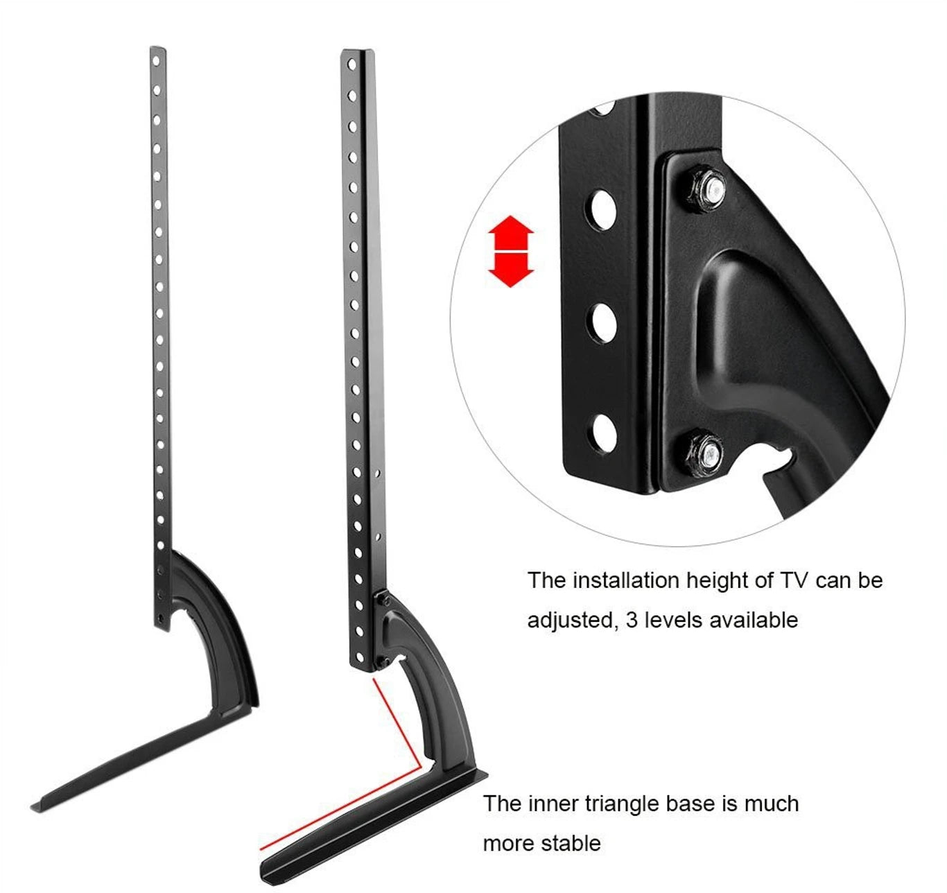 Universal TV Table Mount Stand for 32–65 Inch LED/LCD/Smart TVs