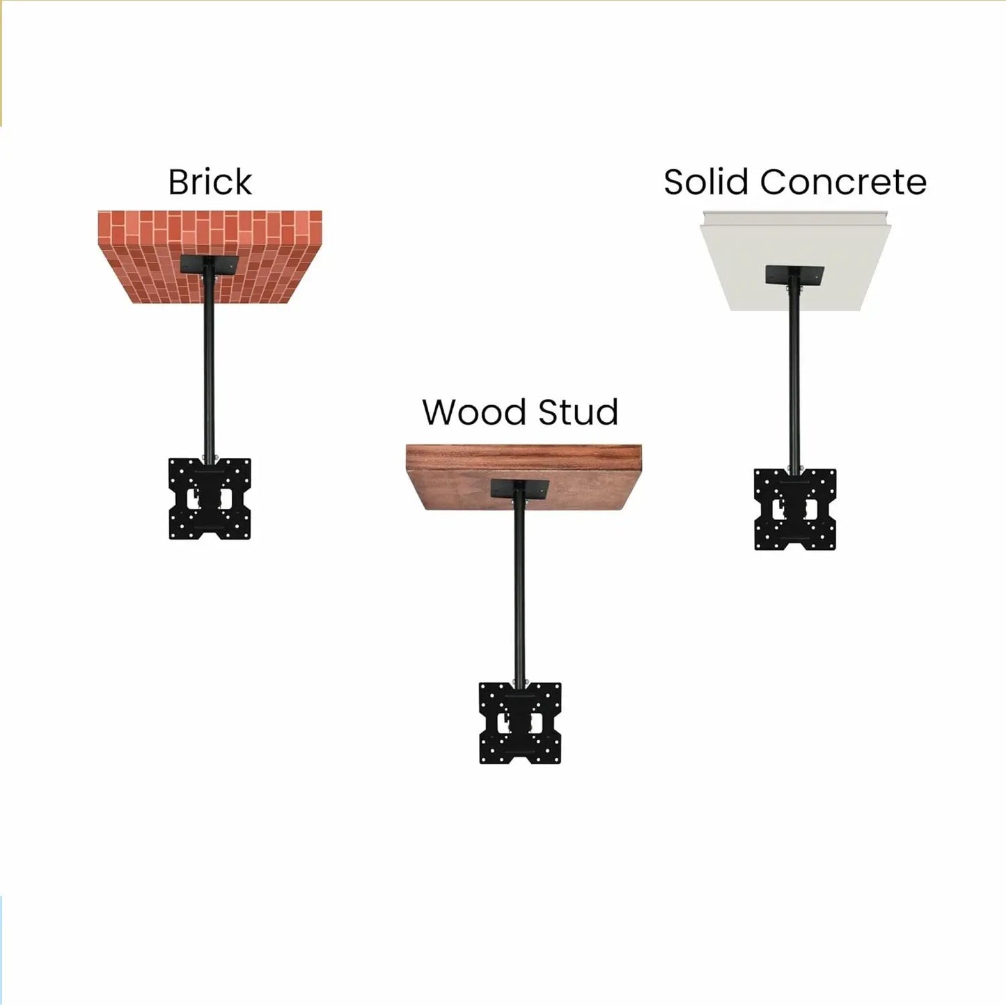 Ceiling TV Mount for 32–43 Inch TVs | Adjustable Hanging Ceiling Bracket