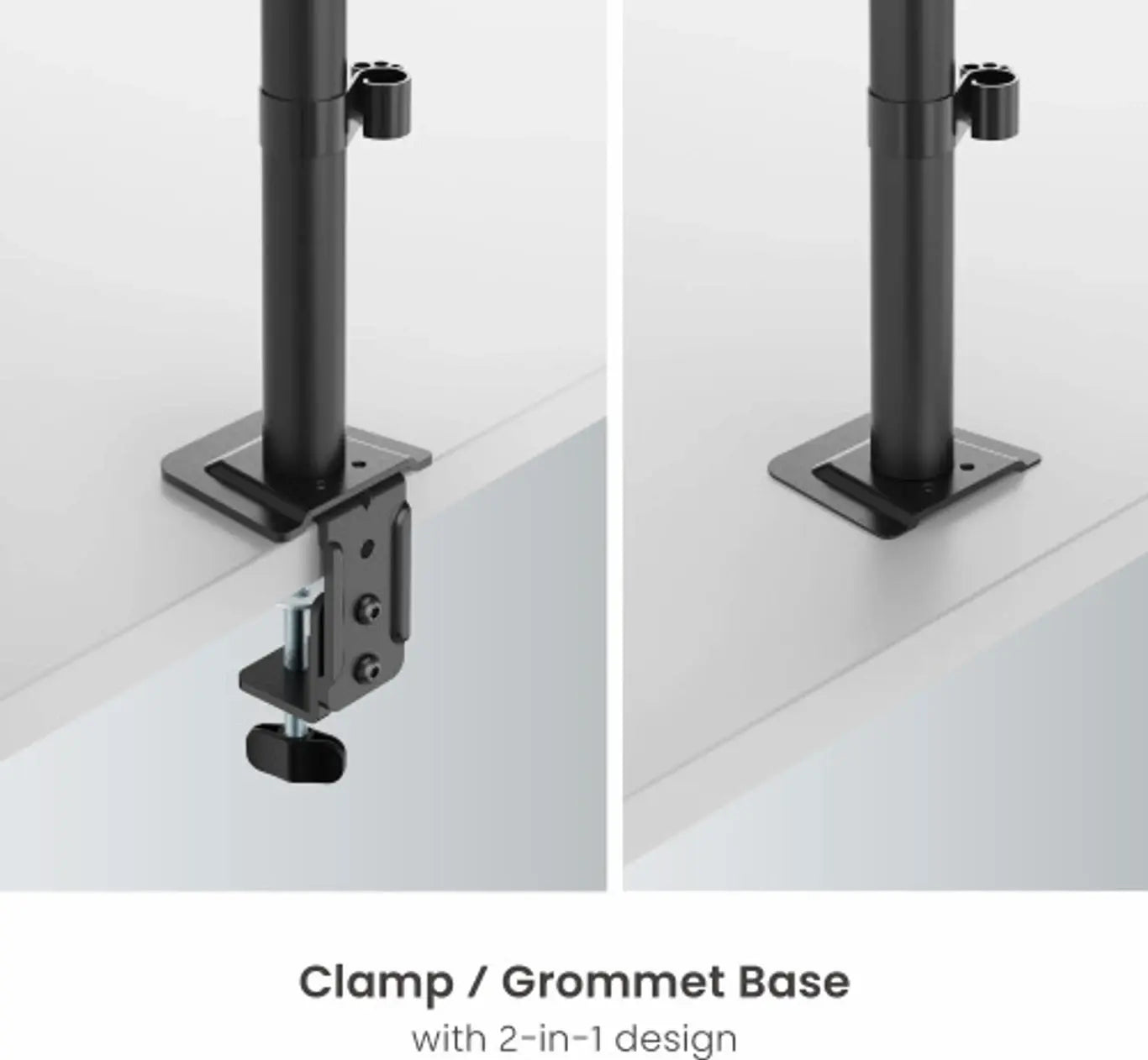 Dual Monitor Desk Mount Stand | Adjustable Monitor Arm for 13-32 Inch Screens
