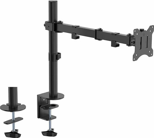 Single Monitor Desk Mount Stand | Adjustable Monitor Arm for 13-32 Inch Screens