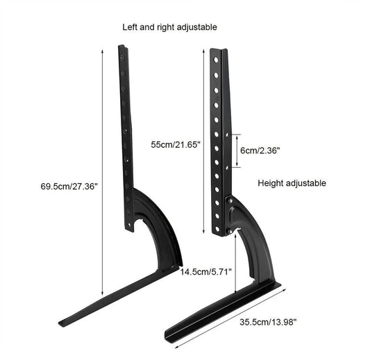 Universal TV Table Mount Stand for 32–65 Inch LED/LCD/Smart TVs