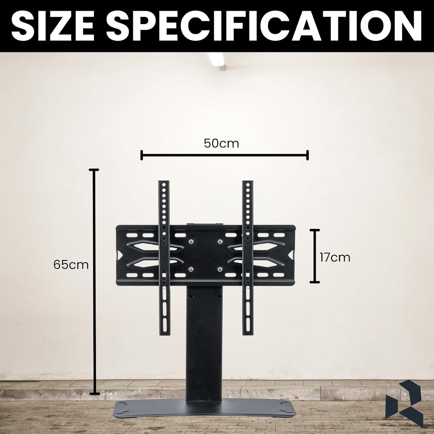 Universal TV Table Top Stand for 32–65 Inch LED/LCD/Smart TVs | Heavy Duty Desktop Mount
