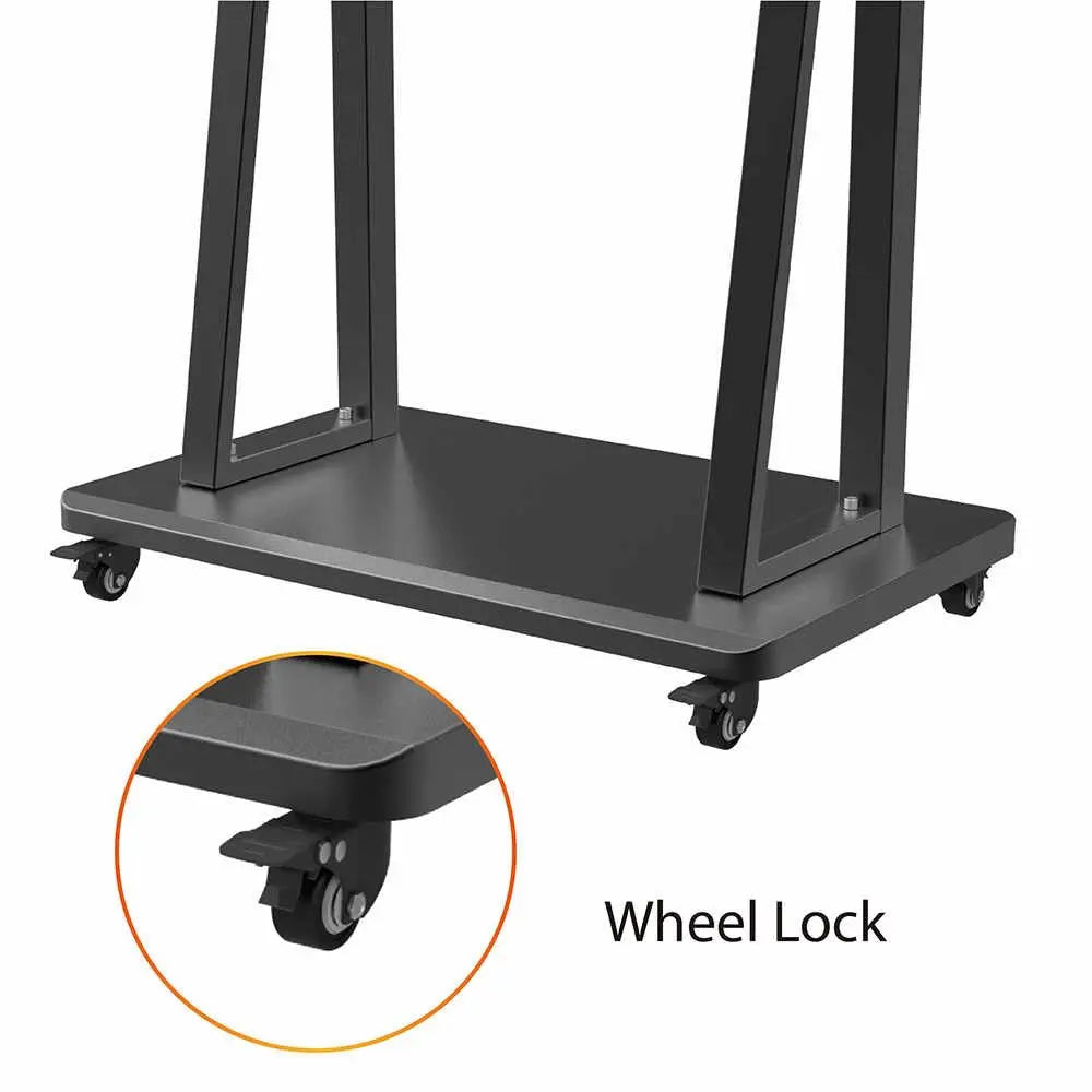 Heavy Duty TV Trolley Stand for 43–98 Inch TVs | Large Screen Mobile Floor Stand