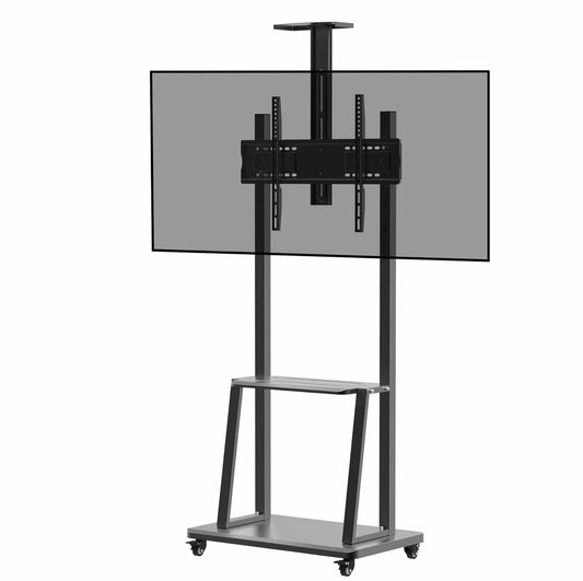 Heavy Duty Mobile TV Trolley Stand for 32–65 Inch TVs | Rolling Floor Mount