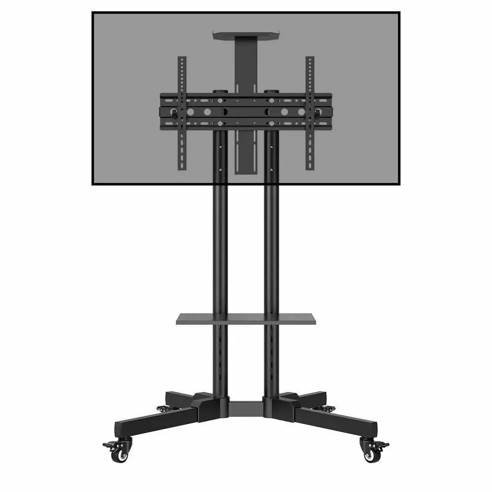 Mobile TV Trolley Stand for 32–55 Inch TVs | Adjustable Rolling TV Floor Stand