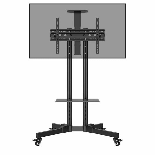 Mobile TV Trolley Stand for 32–55 Inch TVs | Adjustable Rolling TV Floor Stand